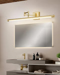 Adjustable Mirror LED Wall Light - Gold