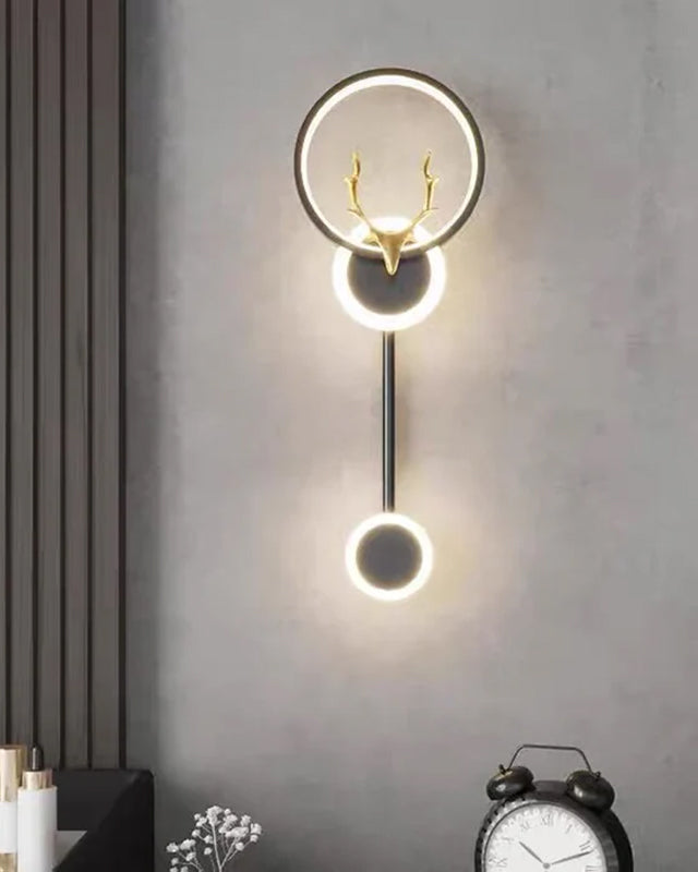 Dear Double Ring LED Wall Light - Black
