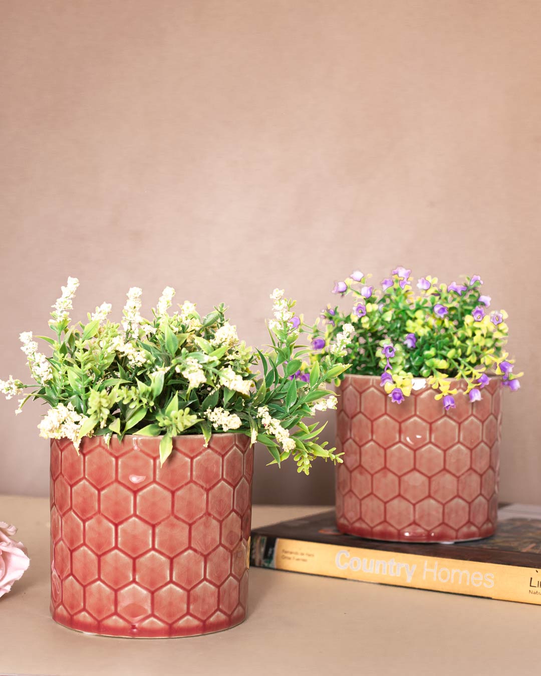Terrazzo Ceramic Mini Planters - Set of 2
